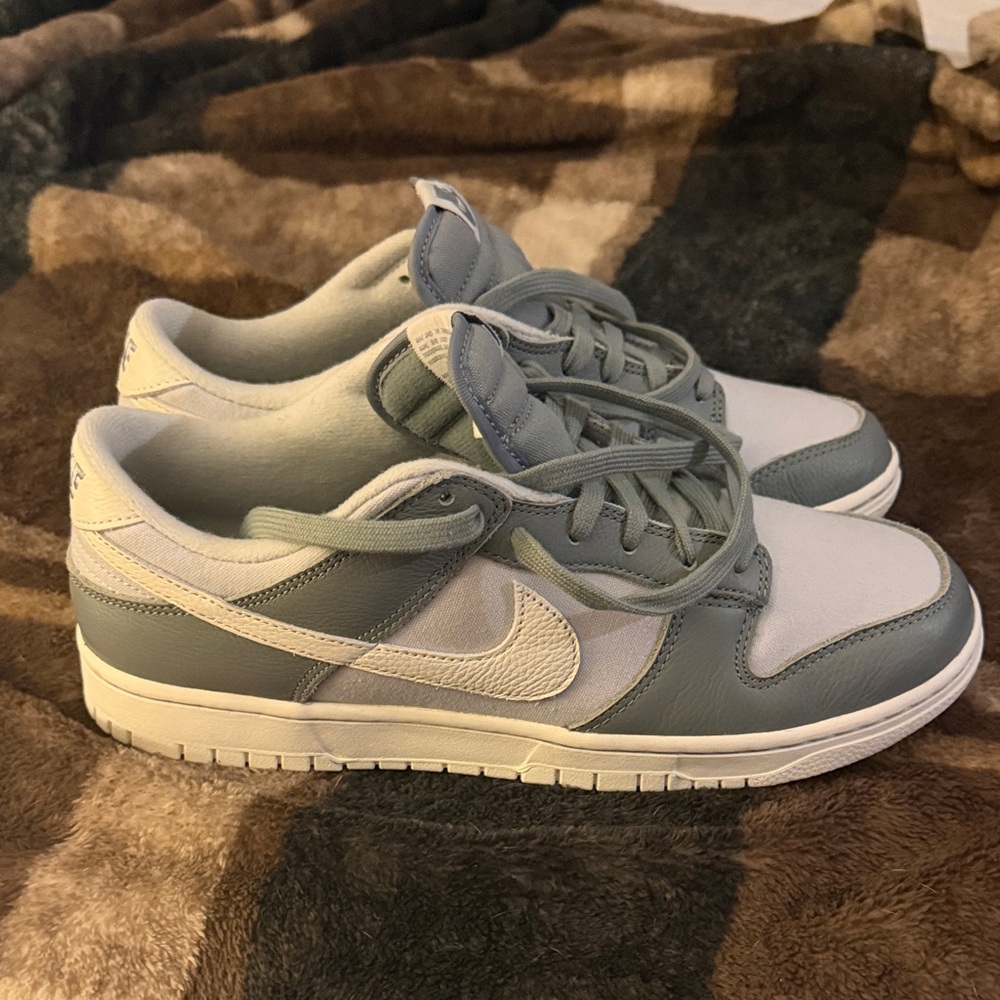 Nike Dunk Gray and White Athletic Shoes